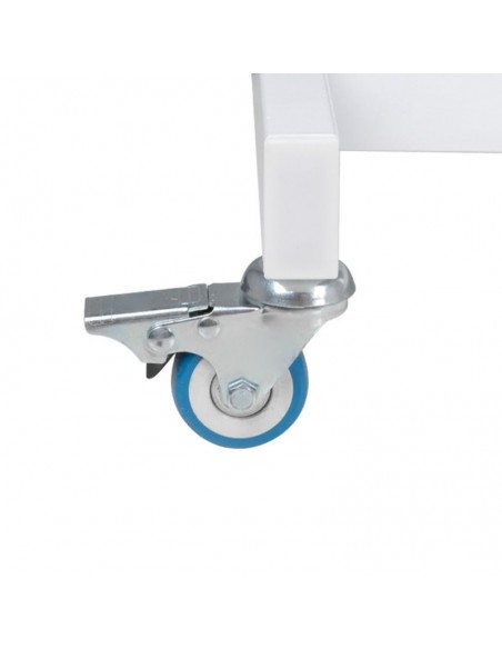 COSMETIC CHAIR HYD. BASIC 210 WHITE ON WHEELS