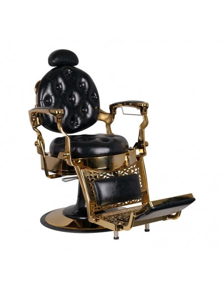 GABBIANO BARBER CHAIR TITO GOLD BLACK