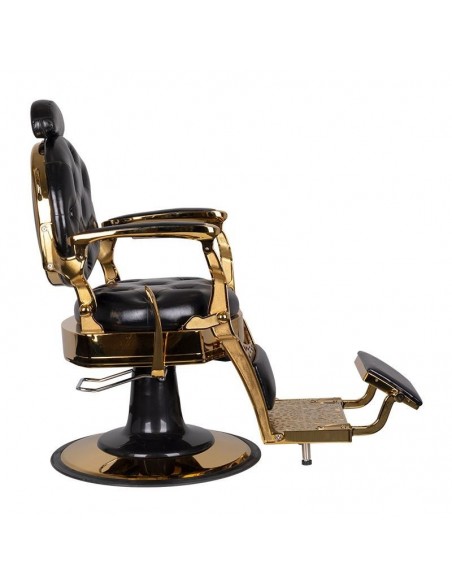 GABBIANO BARBER CHAIR TITO GOLD BLACK
