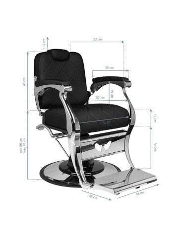 GABBIANO BARBER CHAIR DARIO BLACK