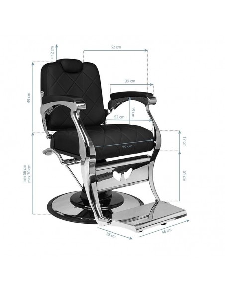 GABBIANO BARBER CHAIR DARIO BLACK