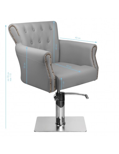 HAIR SYSTEM HAIRDRESSING CHAIR BER 8541 GRAY