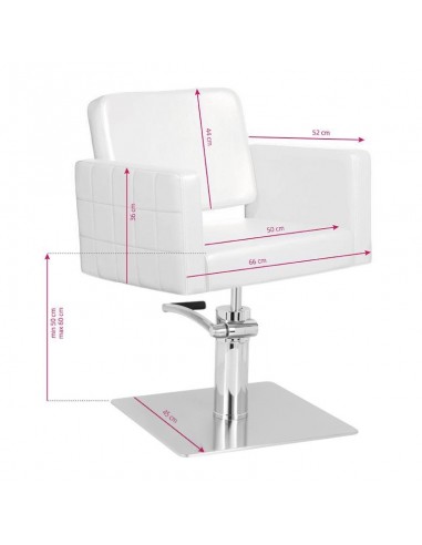 GABBIANO HAIRDRESSING CHAIR ANKARA WHITE