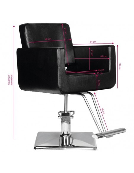 HAIR SYSTEM HAIRDRESSING CHAIR HS91 BLACK