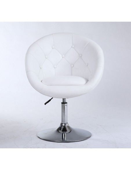 Bellafurniture White Salon Chair BFHC8516. White Chair for hairdressers and beauty salon. Stylish beauty salon chairs.