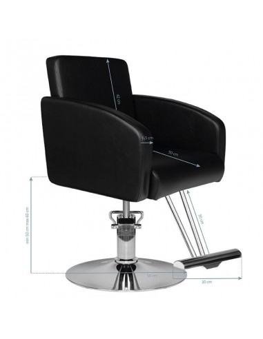 HAIR SYSTEM HAIRDRESSING CHAIR HS40 BLACK