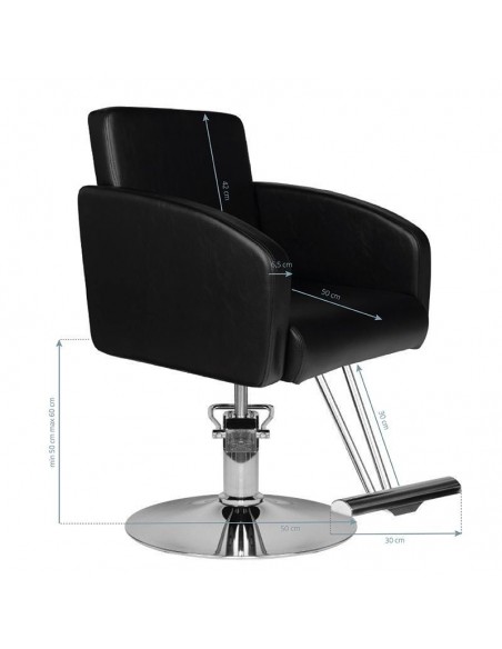 HAIR SYSTEM HAIRDRESSING CHAIR HS40 BLACK
