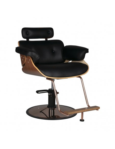 GABBIANO HAIRDRESSING CHAIR FLORENCE BLACK WALNUT