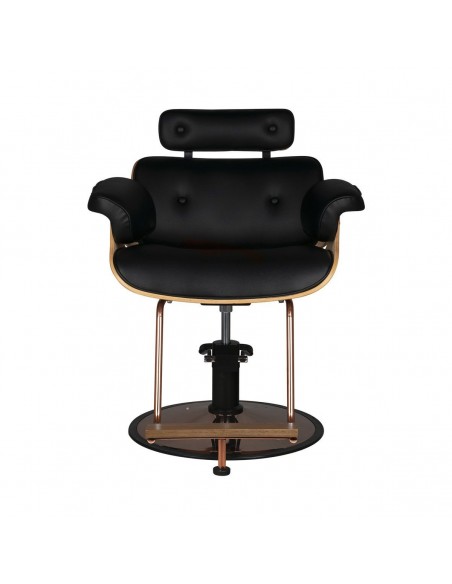 GABBIANO HAIRDRESSING CHAIR FLORENCE BLACK WALNUT