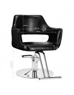 HAIR SYSTEM HAIRDRESSING CHAIR SM339 BLACK