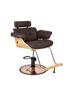 GABBIANO HAIRDRESSING CHAIR FLORENCE BROWN