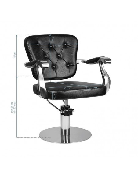 GABBIANO HAIRDRESSING CHAIR MOLISE BLACK