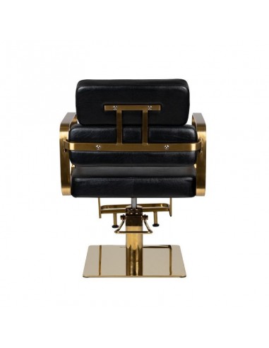 GABBIANO HAIRDRESSING CHAIR PORTO GOLD BLACK