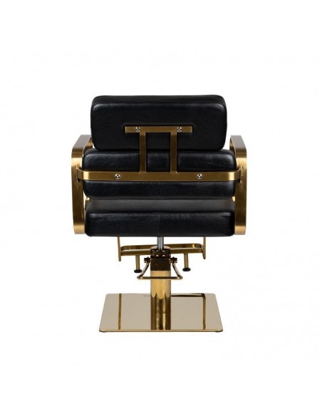 GABBIANO HAIRDRESSING CHAIR PORTO GOLD BLACK