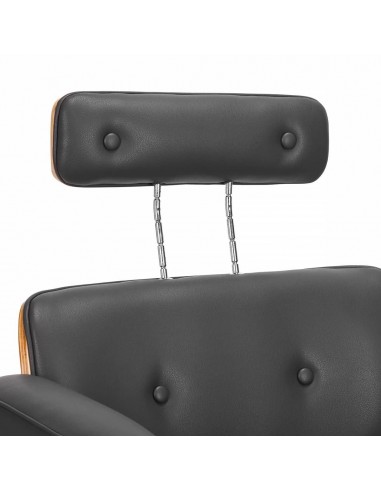 GABBIANO HAIRDRESSING CHAIR FLORENCE WITH ADJUSTABLE HEADREST GRAY