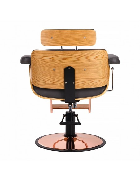 GABBIANO HAIRDRESSING CHAIR FLORENCE WITH ADJUSTABLE HEADREST GRAY