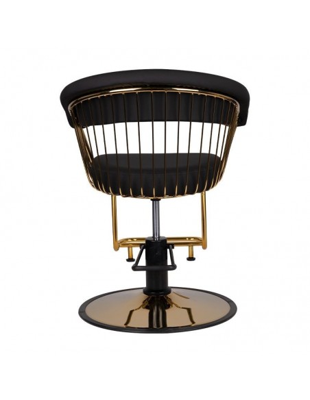 GABBIANO HAIRDRESSING CHAIR LILLE BLACK GOLD