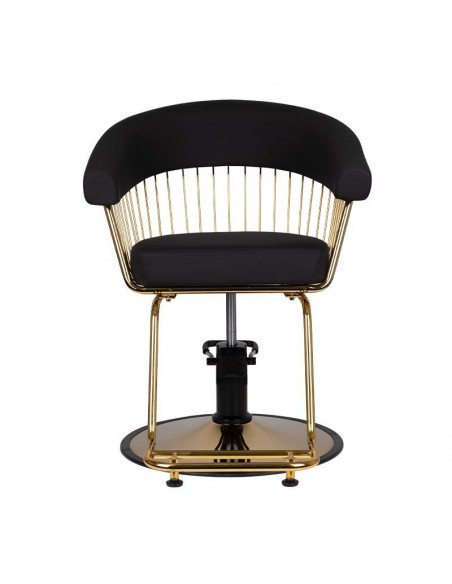 GABBIANO HAIRDRESSING CHAIR LILLE BLACK GOLD