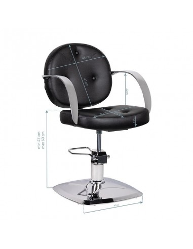 GABBIANO HAIRDRESSING CHAIR ASTI BLACK