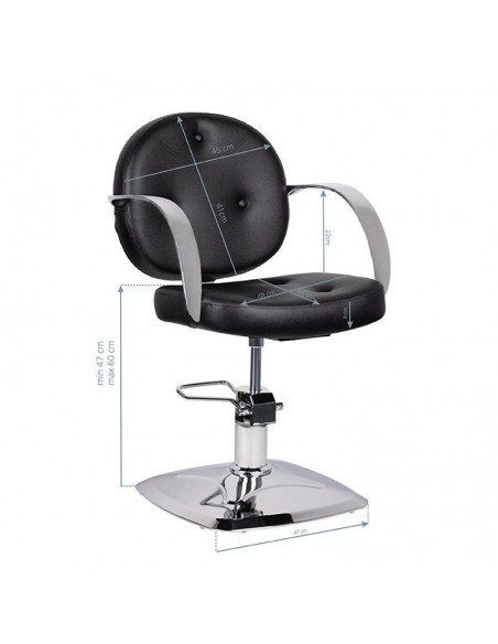 GABBIANO HAIRDRESSING CHAIR ASTI BLACK