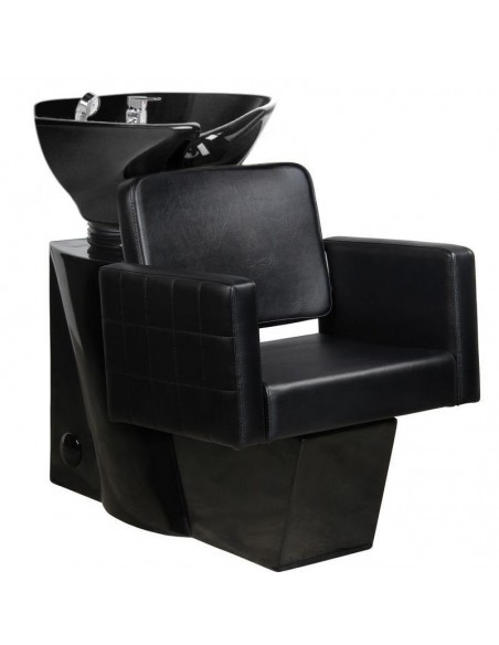 GABBIANO HAIR WASH UNIT ANKARA BLACK / BLACK BOWL