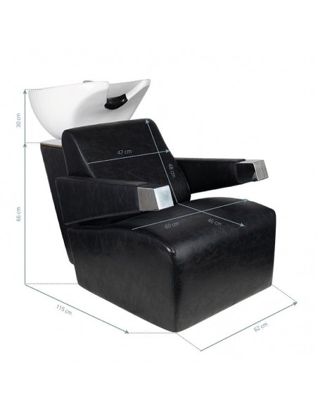 HAIR SYSTEM HSB78 BLACK HAIR WASH