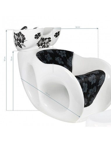 GABBIANO HAIR WASH UNIT MALWA WHITE