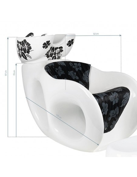 GABBIANO HAIR WASH UNIT MALWA WHITE