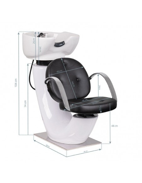 GABBIANO HAIR WASH UNIT ASTI BLACK