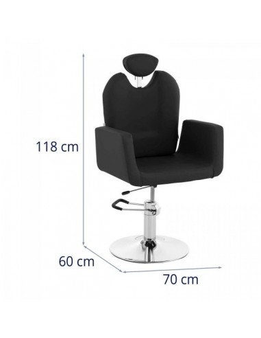 HAIRDRESSING CHAIR PHYSA 10040543 LIVORNO BLACK