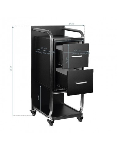 Gabbiano hairdresser's helper Solo silver-black