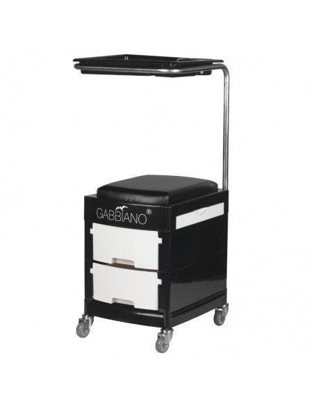 Helper - pedicure stool 16 plus black/white