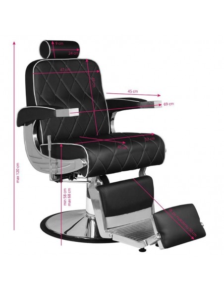 HAIR SYSTEM BARBER CHAIR ROYAL X BLACK
