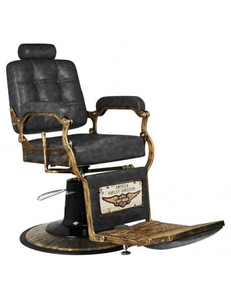 GABBIANO BARBER CHAIRBOSS BOSS OLD LEATHER BLACK