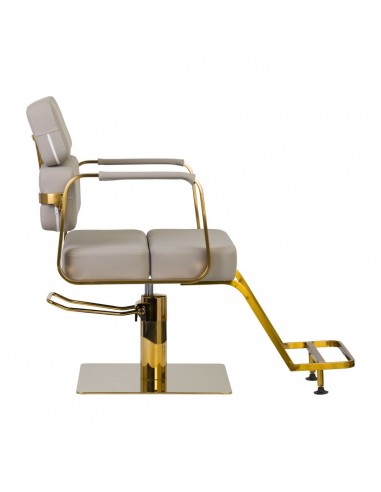 GABBIANO HAIRDRESSING CHAIR PORTO GOLD GRAY