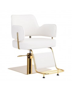 GABBIANO HAIRDRESSING CHAIR LINZ GOLDEN WHITE