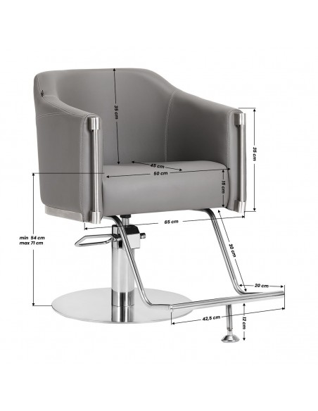 GABBIANO BURGOS GRAY HAIRDRESSING CHAIR