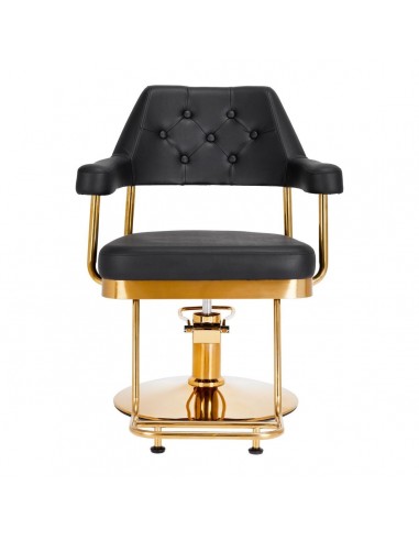 GABBIANO HAIRDRESSING CHAIR GRANADA GOLD BLACK