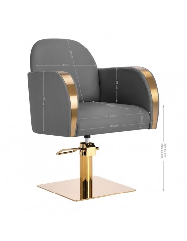 GABBIANO HAIRDRESSING CHAIR MALAGA GOLD GRAY