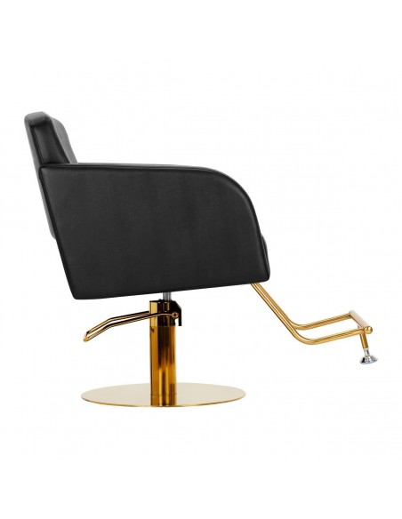 GABBIANO HAIRDRESSING CHAIR TURIN GOLD BLACK