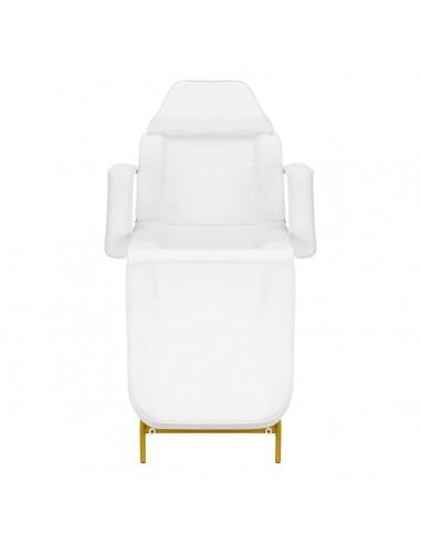 557G COSMETIC CHAIR WITH GOLD AND WHITE COUVETTES