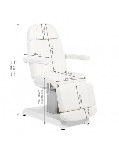 COSMETIC BED EXPERT W-16B 3 MOTORS WHITE