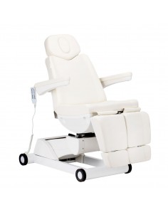 AZZURRO 873 PEDI ELECTRICR SWIVEL COSMETIC BED WHITE
