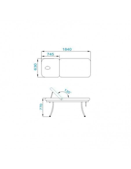 ELECTRIC LOUNGER FOR MASSAGE AZZURRO 328 WHITE