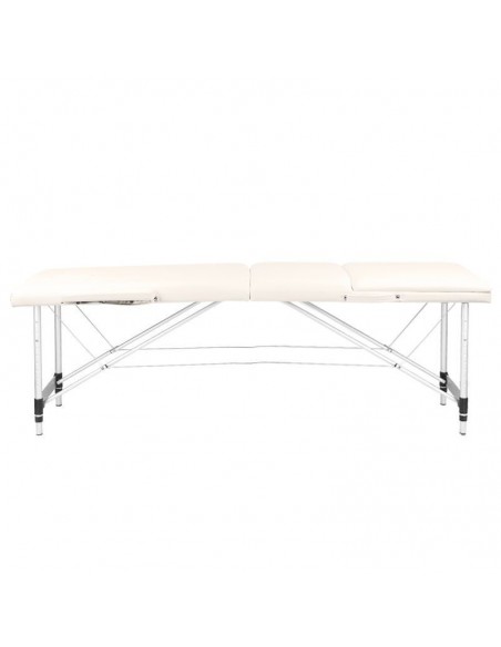 ALUMINIUM COMFORT FOLDING MASSAGE TABLE ACTIV FIZJO 3 SEGMENT CREAM