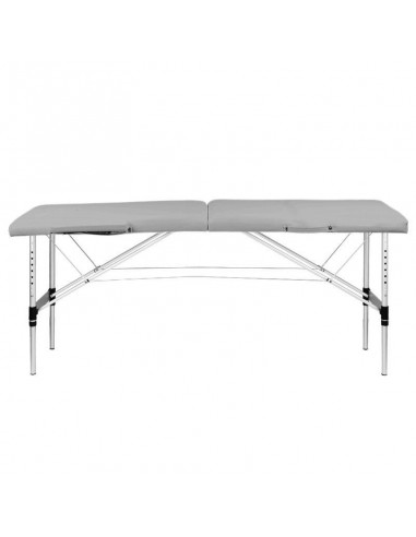 ALUMINIUM COMFORT FOLDING MASSAGE TABLE ACTIV FIZJO 2 SEGMENTS GRAY