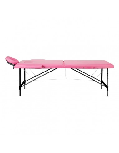 ALUMINIUM COMFORT FOLDING MASSAGE 2 SEGMENTS PINK BLACK