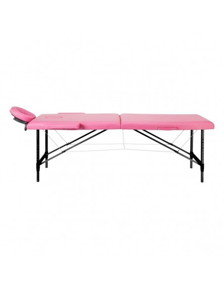ALUMINIUM COMFORT FOLDING MASSAGE 2 SEGMENTS PINK BLACK