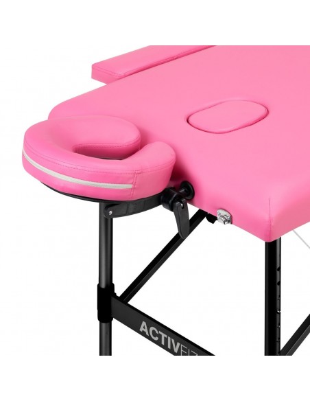 ALUMINIUM COMFORT FOLDING MASSAGE 2 SEGMENTS PINK BLACK