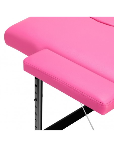 ALUMINIUM COMFORT FOLDING MASSAGE 2 SEGMENTS PINK BLACK
